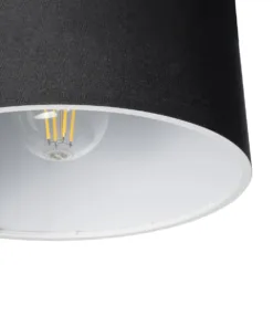 GLOBOSTAR® BLAZE 203-0109 Μοντέρνο Κρεμαστό Φωτιστικό Οροφής με Ντουί 1 x E27 AC 220-240V IP20 - Μαύρο - Μ22 x Π22 x Υ20cm 18 203 0109 7