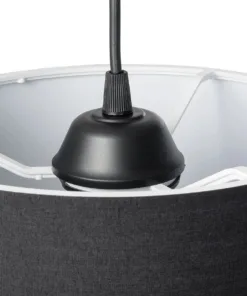 GLOBOSTAR® BLAZE 203-0109 Μοντέρνο Κρεμαστό Φωτιστικό Οροφής με Ντουί 1 x E27 AC 220-240V IP20 - Μαύρο - Μ22 x Π22 x Υ20cm 19 203 0109 8