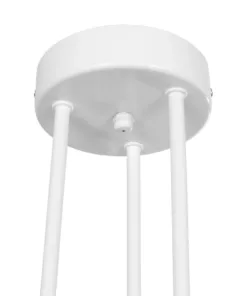 GloboStar® SPIDI 203-0113 Μοντέρνο Φωτιστικό Οροφής Πλέγμα Πολύφωτο 6 x E27 IP20 Λευκό Μέταλλο - Μ61 x Π61 x Υ25cm 14 203 0113 7