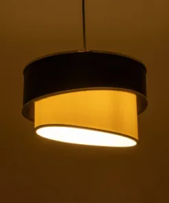 Alternative view of GLOBOSTAR® SONIA 203-0118 Μοντέρνο Κρεμαστό Φωτιστικό Οροφής με Ντουί 1 x E27 AC 220-240V IP20 - Λευκό & Μαύρο - Μ30 x Π30 x Υ24cm