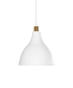 GLOBOSTAR® RADE 203-0125 Μοντέρνο Κρεμαστό Φωτιστικό Οροφής με Ντουί 1 x E27 AC 220-240V IP20 - Λευκό & Χρυσό - Μ18.5 x Π18.5 x Υ23cm 15 203 0125 4