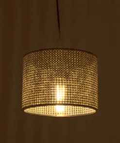 Alternative view of GLOBOSTAR® CLAIRIE 203-0132 Μοντέρνο Κρεμαστό Φωτιστικό Οροφής με Ντουί 1 x E27 AC 220-240V IP20 - Καφέ - Μ22 x Π22 x Υ18cm