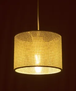 Alternative view of GLOBOSTAR® CLAIRIE 203-0134 Μοντέρνο Κρεμαστό Φωτιστικό Οροφής με Ντουί 1 x E27 AC 220-240V IP20 - Μπεζ - Μ22 x Π22 x Υ18cm