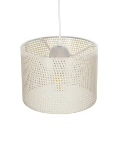 GLOBOSTAR® CLAIRIE 203-0134 Μοντέρνο Κρεμαστό Φωτιστικό Οροφής με Ντουί 1 x E27 AC 220-240V IP20 - Μπεζ - Μ22 x Π22 x Υ18cm 16 203 0134 6