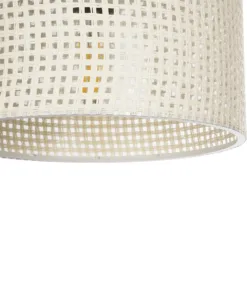 GLOBOSTAR® CLAIRIE 203-0134 Μοντέρνο Κρεμαστό Φωτιστικό Οροφής με Ντουί 1 x E27 AC 220-240V IP20 - Μπεζ - Μ22 x Π22 x Υ18cm 17 203 0134 7