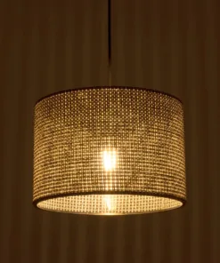 Alternative view of GLOBOSTAR® CLAIRIE 203-0136 Μοντέρνο Κρεμαστό Φωτιστικό Οροφής με Ντουί 1 x E27 AC 220-240V IP20 - Μαύρο & Λευκό - Μ30 x Π30 x Υ22cm