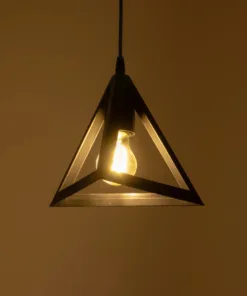 Alternative view of GLOBOSTAR® TRIANGLE 203-0159 Μοντέρνο Κρεμαστό Φωτιστικό Οροφής με Ντουί 1 x E27 AC 220-240V IP20 - Μάυρο - Μ24 x Π24 x Υ22cm