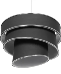 GLOBOSTAR® SIERA 203-0167 Μοντέρνο Κρεμαστό Φωτιστικό Οροφής με Ντουί 1 x E27 AC 220-240V IP20 - Γκρι & Ασημί - Μ38 x Π38 x Υ26cm 14 203 0167 5