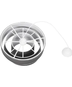 GLOBOSTAR® SIERA 203-0167 Μοντέρνο Κρεμαστό Φωτιστικό Οροφής με Ντουί 1 x E27 AC 220-240V IP20 - Γκρι & Ασημί - Μ38 x Π38 x Υ26cm 18 203 0167 9