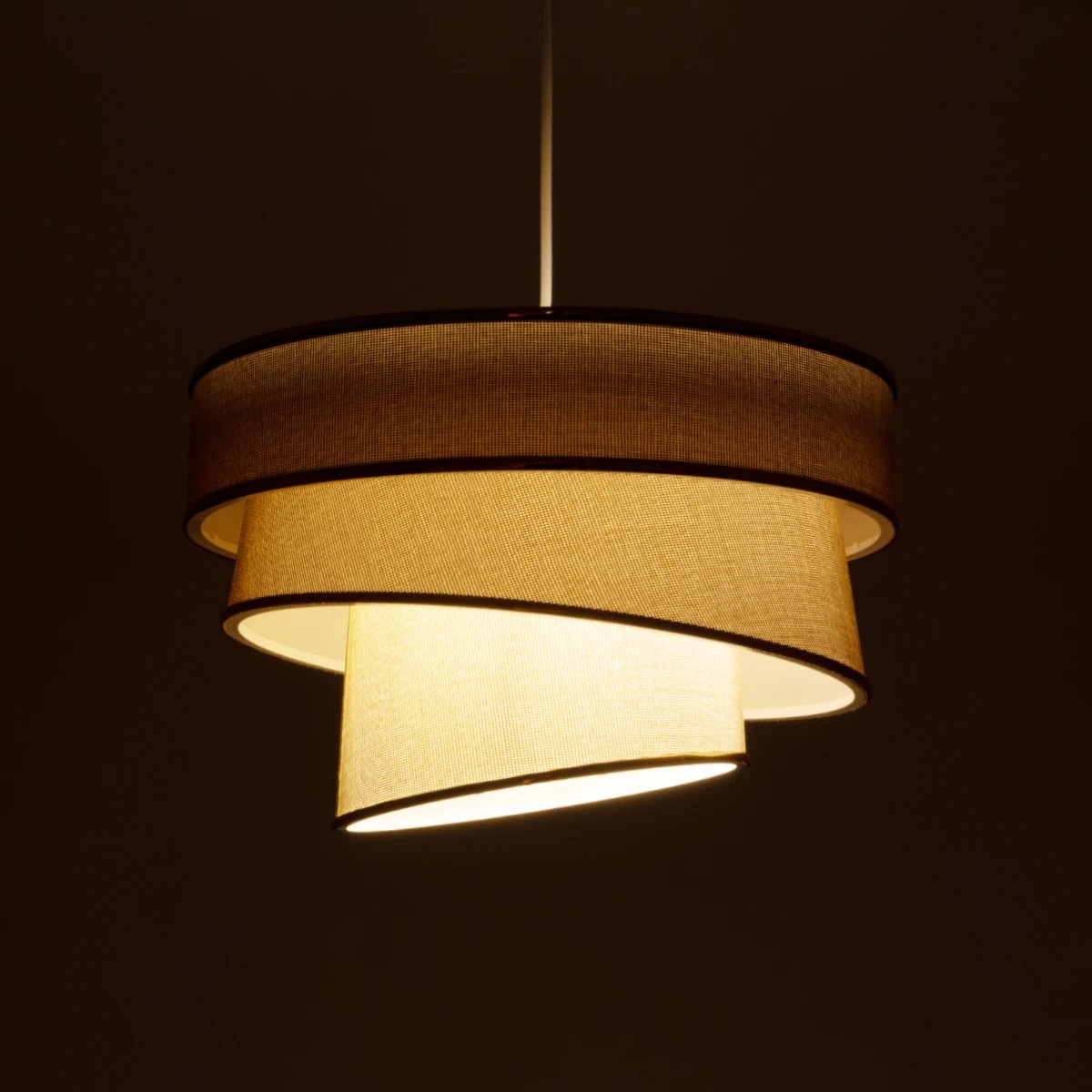 GLOBOSTAR® SIERA 203-0168 Μοντέρνο Κρεμαστό Φωτιστικό Οροφής με Ντουί 1 x E27 AC 220-240V IP20 - Μπεζ & Χρυσό - Μ38 x Π38 x Υ26cm 3 GLOBOSTAR® SIERA 203-0168 Μοντέρνο Κρεμαστό Φωτιστικό Οροφής με Ντουί 1 x E27 AC 220-240V IP20 - Μπεζ & Χρυσό - Μ38 x Π38 x Υ26cm - Image 2