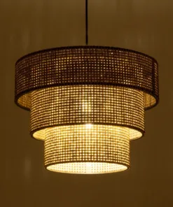 Alternative view of GLOBOSTAR® LEVEL 203-0171 Μοντέρνο Κρεμαστό Φωτιστικό Οροφής με Ντουί 1 x E27 AC 220-240V IP20 - Καφέ - Μ39 x Π39 x Υ30cm