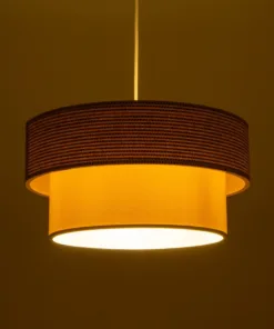 Alternative view of GLOBOSTAR® LIVA 203-0174 Μοντέρνο Κρεμαστό Φωτιστικό Οροφής με Ντουί 1 x E27 AC 220-240V IP20 - Μπεζ - Μ38 x Π38 x Υ30cm