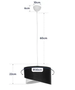 GLOBOSTAR® LILI 203-0177 Μοντέρνο Κρεμαστό Φωτιστικό Οροφής με Ντουί 1 x E27 AC 220-240V IP20 - Καφέ & Μπεζ - Μ30 x Π30 x Υ22cm 20 203 0177 10