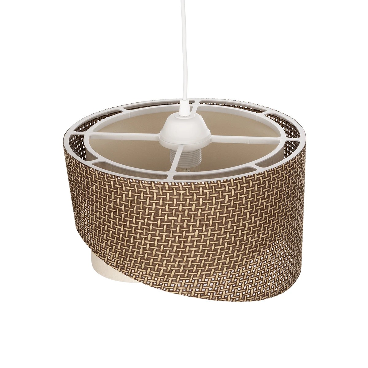 GLOBOSTAR® LILI 203-0177 Μοντέρνο Κρεμαστό Φωτιστικό Οροφής με Ντουί 1 x E27 AC 220-240V IP20 - Καφέ & Μπεζ - Μ30 x Π30 x Υ22cm 7 GLOBOSTAR® LILI 203-0177 Μοντέρνο Κρεμαστό Φωτιστικό Οροφής με Ντουί 1 x E27 AC 220-240V IP20 - Καφέ & Μπεζ - Μ30 x Π30 x Υ22cm - Image 6