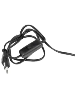 GloboStar® WIZ 203-0178 Μοντέρνο Επιτραπέζιο Φωτιστικό Πορτατίφ Μονόφωτο 1 x E27 IP20 Μαύρο Μέταλλο με Μαύρο Ύφασμα - Μ22 x Π22 x Υ36.5cm 15 203 0178 7