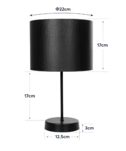 GloboStar® WIZ 203-0180 Μοντέρνο Επιτραπέζιο Φωτιστικό Πορτατίφ Μονόφωτο 1 x E27 IP20 Χρυσο Μέταλλο με Μπεζ Ύφασμα - Μ22 x Π22 x Υ36.5cm 16 203 0180 8