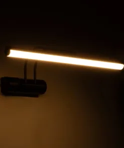 Alternative view of GloboStar® REFINE 203-0188 Φωτιστικό Τοίχου - Απλίκα LED 7W 640lm 120° AC 220-240V IP44 Θερμό Λευκό Μαύρο - Μ35 x Π21 x Υ12cm - 2 Xρόνια Εγγύηση