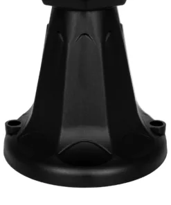 GloboStar® VITRO 203-0190 Vintage Επιδαπέδιο Φωτιστικό Φαναράκι Μονόφωτο 1 x E27 IP44 Μαύρο & Διάφανο Πλαστικό - Μ17 x Π17 x Υ40cm 15 203 0190 7