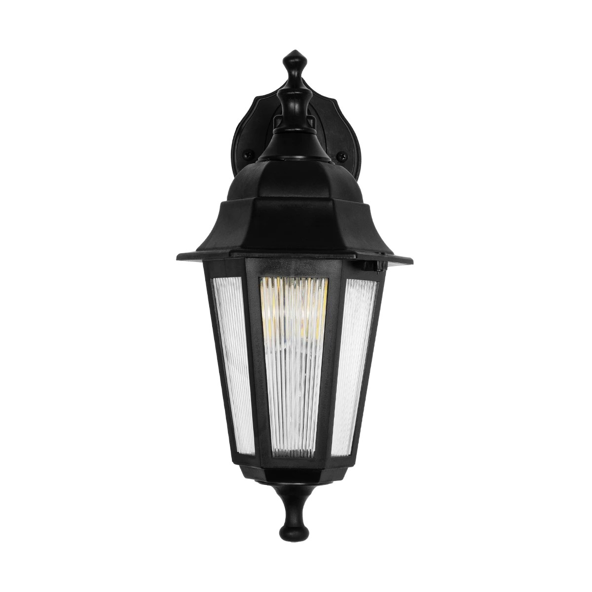 GloboStar® VITRO 203-0191 Vintage Επιτοίχιο Φωτιστικό Φαναράκι Μονόφωτο 1 x E27 IP44 Μαύρο Πλαστικό - Μ17 x Π20 x Υ36cm 4 GloboStar® VITRO 203-0191 Vintage Επιτοίχιο Φωτιστικό Φαναράκι Μονόφωτο 1 x E27 IP44 Μαύρο Πλαστικό - Μ17 x Π20 x Υ36cm - Image 3