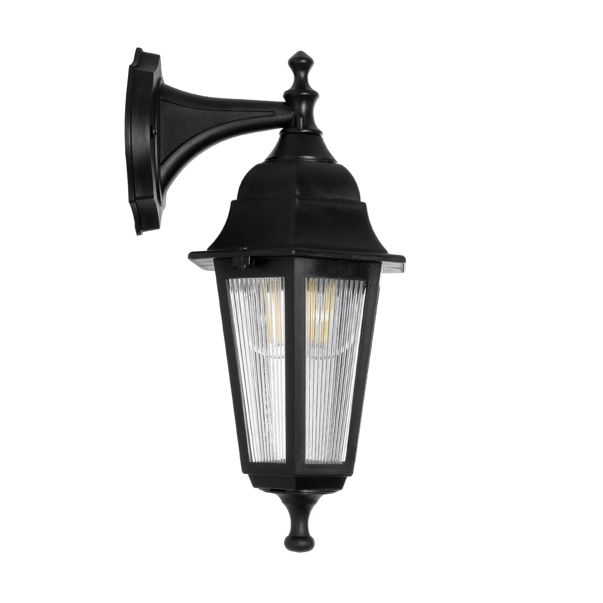 GloboStar® VITRO 203-0191 Vintage Επιτοίχιο Φωτιστικό Φαναράκι Μονόφωτο 1 x E27 IP44 Μαύρο Πλαστικό - Μ17 x Π20 x Υ36cm 5 GloboStar® VITRO 203-0191 Vintage Επιτοίχιο Φωτιστικό Φαναράκι Μονόφωτο 1 x E27 IP44 Μαύρο Πλαστικό - Μ17 x Π20 x Υ36cm - Image 4