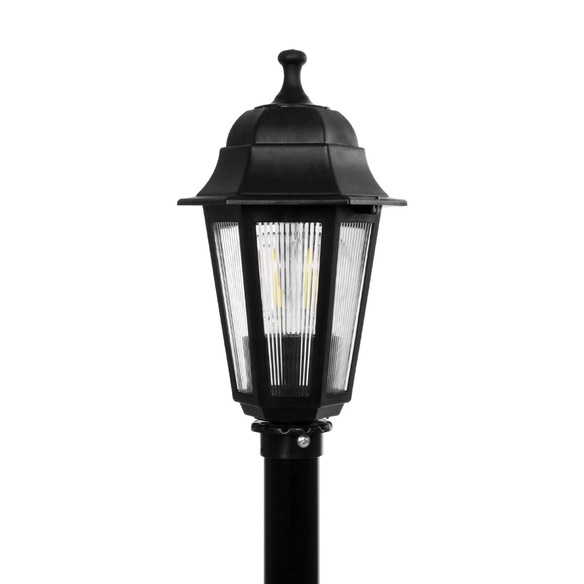 GloboStar® VITRO 203-0192 Vintage Επιδαπέδιο Φωτιστικό Κολωνάκι Κήπου Μονόφωτο 1 x E27 IP44 Μαύρο & Διάφανο Πλαστικό - Μ17 x Π17 x Υ100cm 6 GloboStar® VITRO 203-0192 Vintage Επιδαπέδιο Φωτιστικό Κολωνάκι Κήπου Μονόφωτο 1 x E27 IP44 Μαύρο & Διάφανο Πλαστικό - Μ17 x Π17 x Υ100cm - Image 5