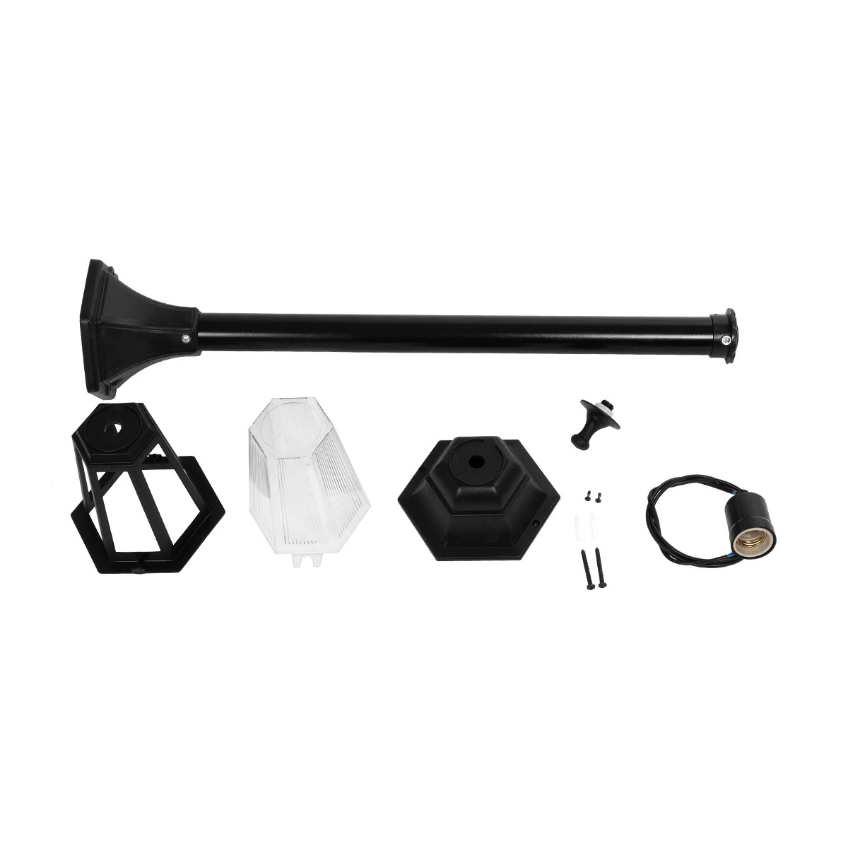 GloboStar® VITRO 203-0192 Vintage Επιδαπέδιο Φωτιστικό Κολωνάκι Κήπου Μονόφωτο 1 x E27 IP44 Μαύρο & Διάφανο Πλαστικό - Μ17 x Π17 x Υ100cm 8 GloboStar® VITRO 203-0192 Vintage Επιδαπέδιο Φωτιστικό Κολωνάκι Κήπου Μονόφωτο 1 x E27 IP44 Μαύρο & Διάφανο Πλαστικό - Μ17 x Π17 x Υ100cm - Image 7