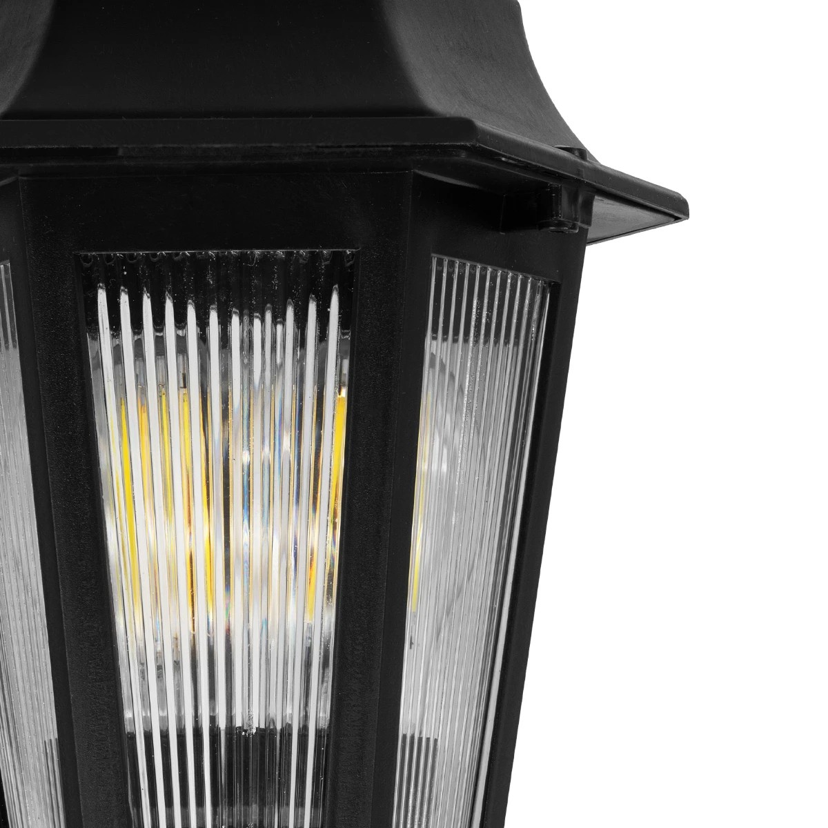 GloboStar® VITRO 203-0193 Vintage Καρφωτό Φωτιστικό Φαναράκι Μονόφωτο 1 x E27 IP44 Μαύρο & Διάφανο Πλαστικό - Μ17 x Π17 x Υ55cm 5 GloboStar® VITRO 203-0193 Vintage Καρφωτό Φωτιστικό Φαναράκι Μονόφωτο 1 x E27 IP44 Μαύρο & Διάφανο Πλαστικό - Μ17 x Π17 x Υ55cm - Image 4