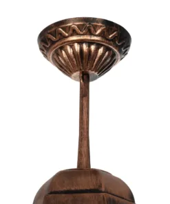 GloboStar® VITRO 203-0194 Vintage Κρεμαστό Φωτιστικό Φαναράκι Μονόφωτο 1 x E27 IP44 Χάλκινο Πλαστικό - Μ17 x Π17 x Υ28cm 12 203 0194 5