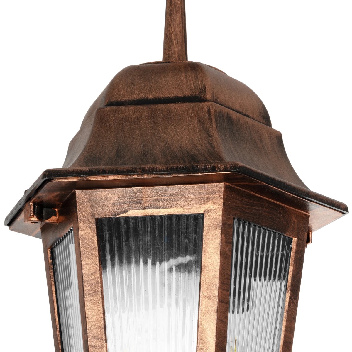 GloboStar® VITRO 203-0194 Vintage Κρεμαστό Φωτιστικό Φαναράκι Μονόφωτο 1 x E27 IP44 Χάλκινο Πλαστικό - Μ17 x Π17 x Υ28cm 7 GloboStar® VITRO 203-0194 Vintage Κρεμαστό Φωτιστικό Φαναράκι Μονόφωτο 1 x E27 IP44 Χάλκινο Πλαστικό - Μ17 x Π17 x Υ28cm - Image 6