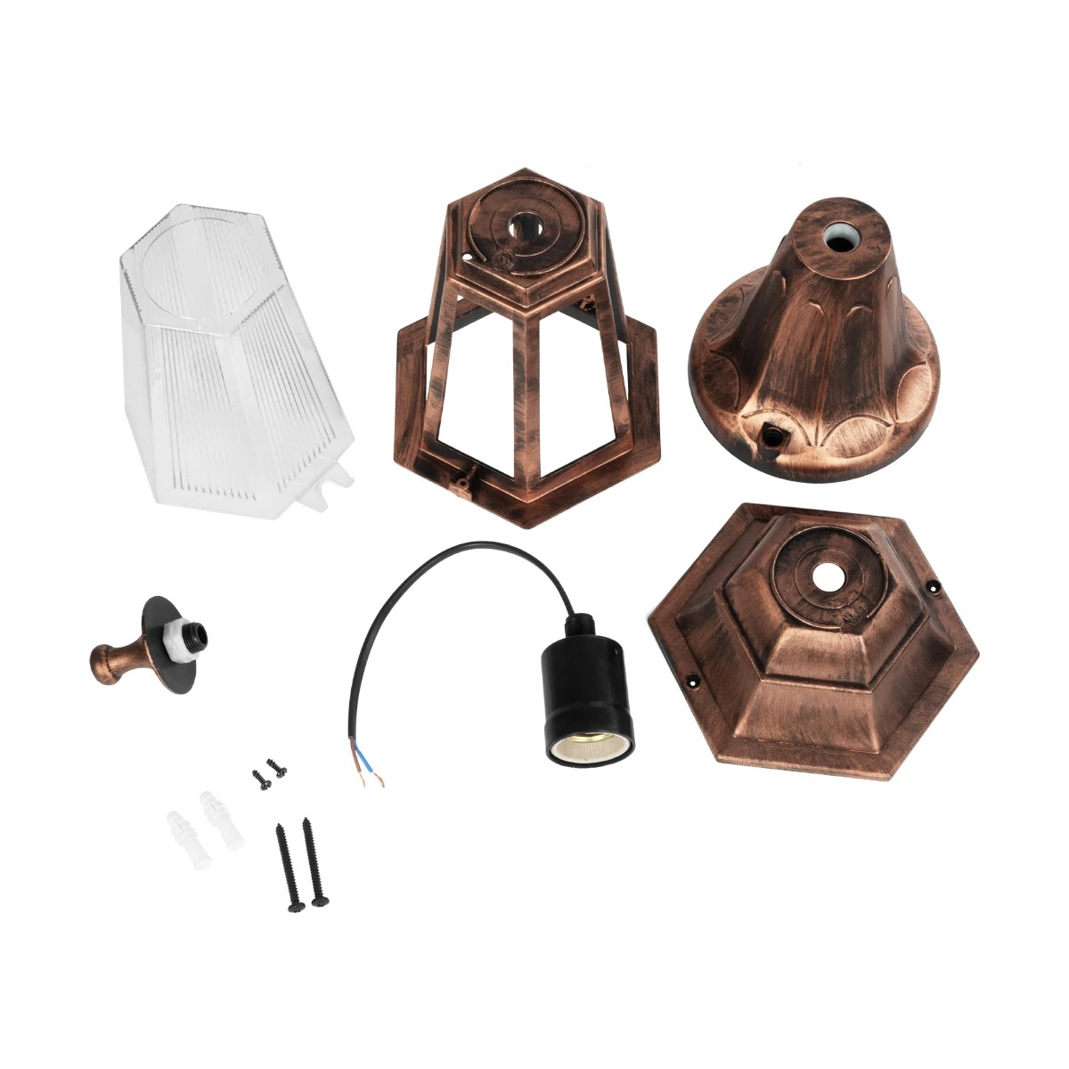 GloboStar® VITRO 203-0195 Vintage Επιδαπέδιο Φωτιστικό Φαναράκι Μονόφωτο 1 x E27 IP44 Χάλκινο & Διάφανο Πλαστικό - Μ17 x Π17 x Υ40cm 9 GloboStar® VITRO 203-0195 Vintage Επιδαπέδιο Φωτιστικό Φαναράκι Μονόφωτο 1 x E27 IP44 Χάλκινο & Διάφανο Πλαστικό - Μ17 x Π17 x Υ40cm - Image 8