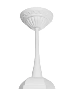 GloboStar® VITRO 203-0199 Vintage Κρεμαστό Φωτιστικό Φαναράκι Μονόφωτο 1 x E27 IP44 Λευκό Πλαστικό - Μ17 x Π17 x Υ28cm 13 203 0199 6