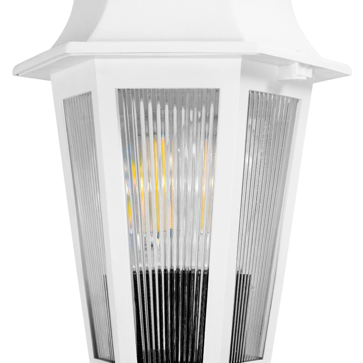 GloboStar® VITRO 203-0203 Vintage Καρφωτό Φωτιστικό Φαναράκι Μονόφωτο 1 x E27 IP44 Λευκό & Διάφανο Πλαστικό - Μ17 x Π17 x Υ55cm 6 GloboStar® VITRO 203-0203 Vintage Καρφωτό Φωτιστικό Φαναράκι Μονόφωτο 1 x E27 IP44 Λευκό & Διάφανο Πλαστικό - Μ17 x Π17 x Υ55cm - Image 5