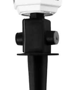 GloboStar® VITRO 203-0203 Vintage Καρφωτό Φωτιστικό Φαναράκι Μονόφωτο 1 x E27 IP44 Λευκό & Διάφανο Πλαστικό - Μ17 x Π17 x Υ55cm 13 203 0203 6