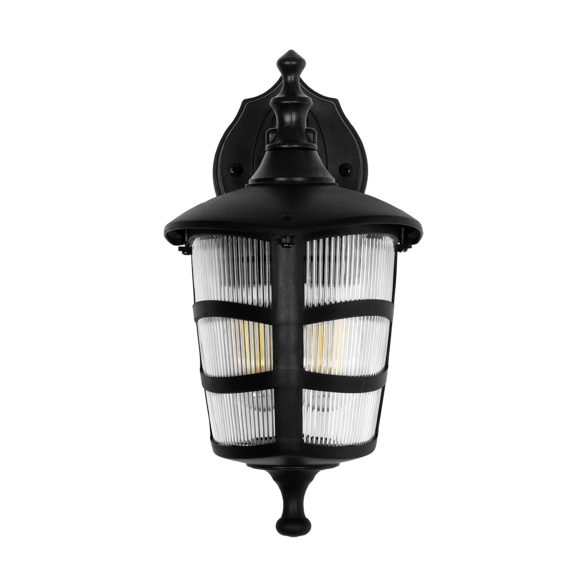 GloboStar® ZARDIN 203-0206 Vintage Επιτοίχιο Φωτιστικό Φαναράκι Μονόφωτο 1 x E27 IP44 Μαύρο Πλαστικό - Μ17 x Π22 x Υ30cm 4 GloboStar® ZARDIN 203-0206 Vintage Επιτοίχιο Φωτιστικό Φαναράκι Μονόφωτο 1 x E27 IP44 Μαύρο Πλαστικό - Μ17 x Π22 x Υ30cm - Image 3