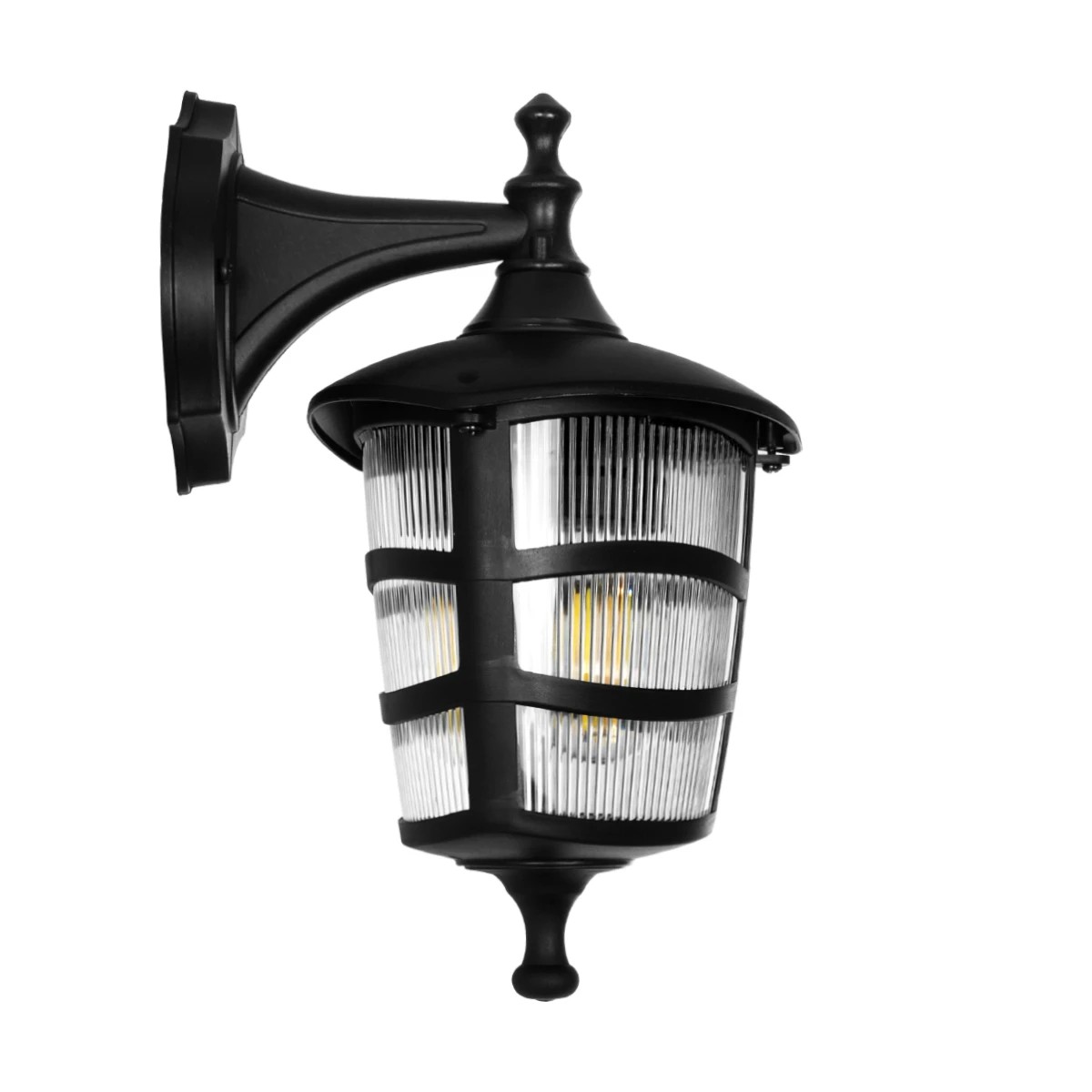 GloboStar® ZARDIN 203-0206 Vintage Επιτοίχιο Φωτιστικό Φαναράκι Μονόφωτο 1 x E27 IP44 Μαύρο Πλαστικό - Μ17 x Π22 x Υ30cm 5 GloboStar® ZARDIN 203-0206 Vintage Επιτοίχιο Φωτιστικό Φαναράκι Μονόφωτο 1 x E27 IP44 Μαύρο Πλαστικό - Μ17 x Π22 x Υ30cm - Image 4