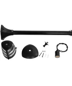 GloboStar® ZARDIN 203-0207 Vintage Επιδαπέδιο Φωτιστικό Κολωνάκι Κήπου Μονόφωτο 1 x E27 IP44 Μαύρο & Διάφανο Πλαστικό - Μ17 x Π17 x Υ92cm 14 203 0207 7