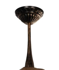 GloboStar® SOLME 203-0214 Vintage Κρεμαστό Φωτιστικό Φαναράκι Μονόφωτο 1 x E27 IP44 Χάλκινο Πλαστικό - Μ15 x Π15 x Υ27cm 12 203 0214 5