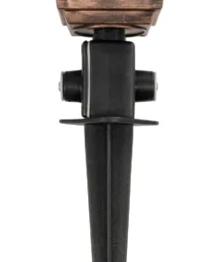 GloboStar® SOLME 203-0218 Vintage Καρφωτό Φωτιστικό Φαναράκι Μονόφωτο 1 x E27 IP44 Χάλκινο & Διάφανο Πλαστικό - Μ22 x Π22 x Υ35cm 13 203 0218 6