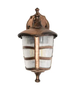 GloboStar® ZARDIN 203-0226 Vintage Επιτοίχιο Φωτιστικό Φαναράκι Μονόφωτο 1 x E27 IP44 Χάλκινο Πλαστικό - Μ17 x Π22 x Υ30cm 10 203 0226 3