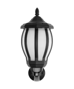 GloboStar® VERDI 203-0229 Vintage Επιτοίχιο Φωτιστικό Φαναράκι Μονόφωτο 1 x E27 IP44 Μαύρο Πλαστικό - Μ18 x Π25 x Υ40cm 10 203 0229 3