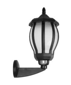 GloboStar® VERDI 203-0229 Vintage Επιτοίχιο Φωτιστικό Φαναράκι Μονόφωτο 1 x E27 IP44 Μαύρο Πλαστικό - Μ18 x Π25 x Υ40cm 11 203 0229 4