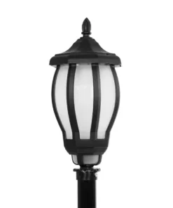 GloboStar® VERDI 203-0230 Vintage Επιδαπέδιο Φωτιστικό Κολωνάκι Κήπου Μονόφωτο 1 x E27 IP44 Μαύρο & Διάφανο Πλαστικό - Μ17 x Π17 x Υ104cm 12 203 0230 5