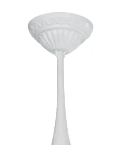 GloboStar® ZARDIN 203-0237 Vintage Κρεμαστό Φωτιστικό Φαναράκι Μονόφωτο 1 x E27 IP44 Λευκό Πλαστικό - Μ17 x Π17 x Υ22cm 13 203 0237 6