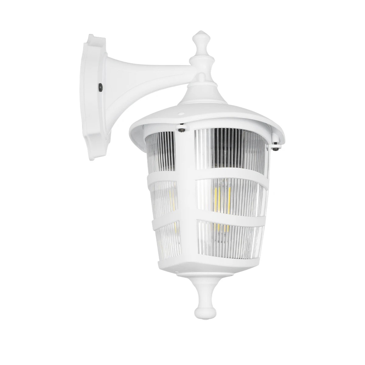 GloboStar® ZARDIN 203-0239 Vintage Επιτοίχιο Φωτιστικό Φαναράκι Μονόφωτο 1 x E27 IP44 Λευκό Πλαστικό - Μ17 x Π21 x Υ30cm 5 GloboStar® ZARDIN 203-0239 Vintage Επιτοίχιο Φωτιστικό Φαναράκι Μονόφωτο 1 x E27 IP44 Λευκό Πλαστικό - Μ17 x Π21 x Υ30cm - Image 4