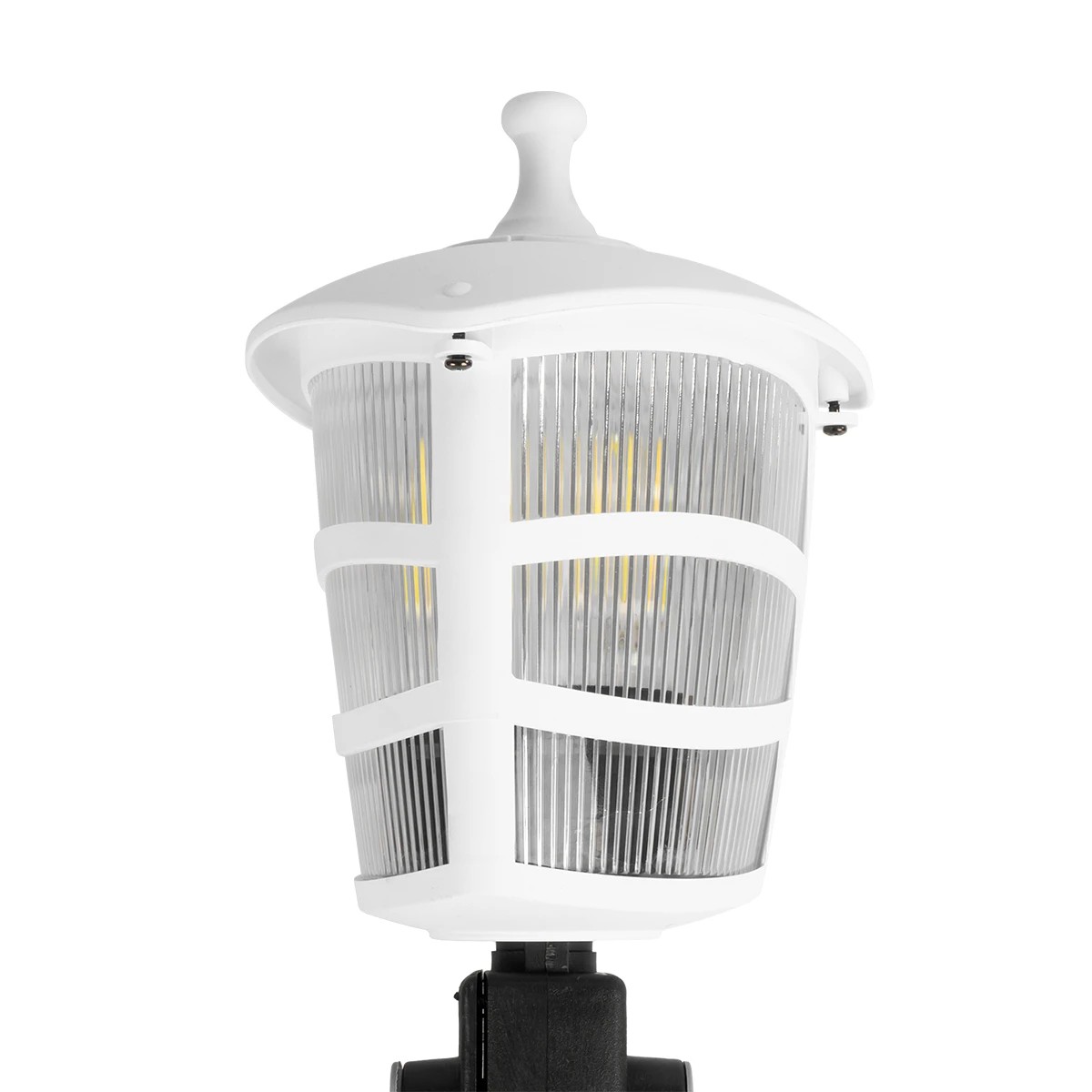 GloboStar® ZARDIN 203-0241 Vintage Καρφωτό Φωτιστικό Φαναράκι Μονόφωτο 1 x E27 IP44 Λευκό & Διάφανο Πλαστικό - Μ17 x Π17 x Υ49cm 6 GloboStar® ZARDIN 203-0241 Vintage Καρφωτό Φωτιστικό Φαναράκι Μονόφωτο 1 x E27 IP44 Λευκό & Διάφανο Πλαστικό - Μ17 x Π17 x Υ49cm - Image 5