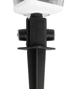 GloboStar® ZARDIN 203-0241 Vintage Καρφωτό Φωτιστικό Φαναράκι Μονόφωτο 1 x E27 IP44 Λευκό & Διάφανο Πλαστικό - Μ17 x Π17 x Υ49cm 13 203 0241 6