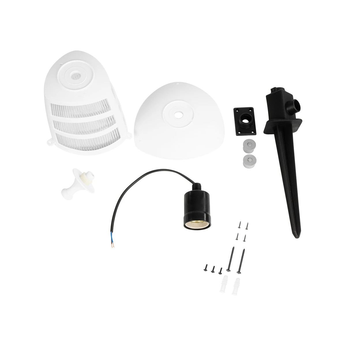 GloboStar® ZARDIN 203-0241 Vintage Καρφωτό Φωτιστικό Φαναράκι Μονόφωτο 1 x E27 IP44 Λευκό & Διάφανο Πλαστικό - Μ17 x Π17 x Υ49cm 8 GloboStar® ZARDIN 203-0241 Vintage Καρφωτό Φωτιστικό Φαναράκι Μονόφωτο 1 x E27 IP44 Λευκό & Διάφανο Πλαστικό - Μ17 x Π17 x Υ49cm - Image 7