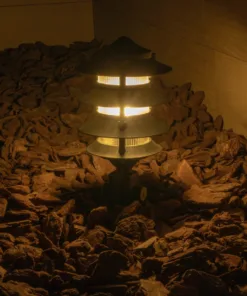 Alternative view of GloboStar® LANTERNA 203-0242 Μοντέρνο Καρφωτό Φωτιστικό Φαναράκι Μονόφωτο 1 x E27 IP44 Μαύρο & Διάφανο Πλαστικό - Μ16 x Π16 x Υ50cm