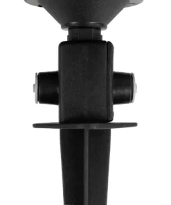 GloboStar® LANTERNA 203-0242 Μοντέρνο Καρφωτό Φωτιστικό Φαναράκι Μονόφωτο 1 x E27 IP44 Μαύρο & Διάφανο Πλαστικό - Μ16 x Π16 x Υ50cm 13 203 0242 6