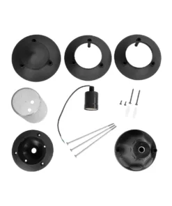 GloboStar® LANTERNA 203-0243 Μοντέρνο Επιδαπέδιο Φωτιστικό Φαναράκι Μονόφωτο 1 x E27 IP44 Μαύρο & Διάφανο Πλαστικό - Μ16 x Π16 x Υ35cm 14 203 0243 7